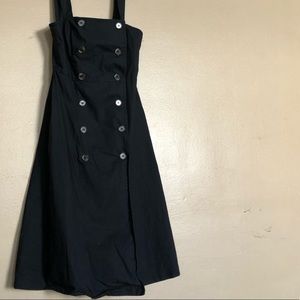 Cotton wrap dress with buttons